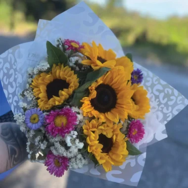 Ramo de girasoles primaveral